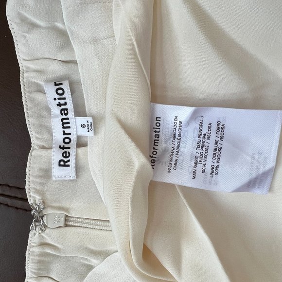 Reformation Butterfly Dress in Ivory - Picture 15 of 15